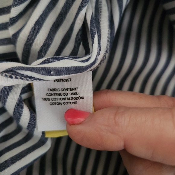 Derek Lam 10 Crosby Shirt Dress Size 6 Striped Cotton travel dress - Picture 4 of 7